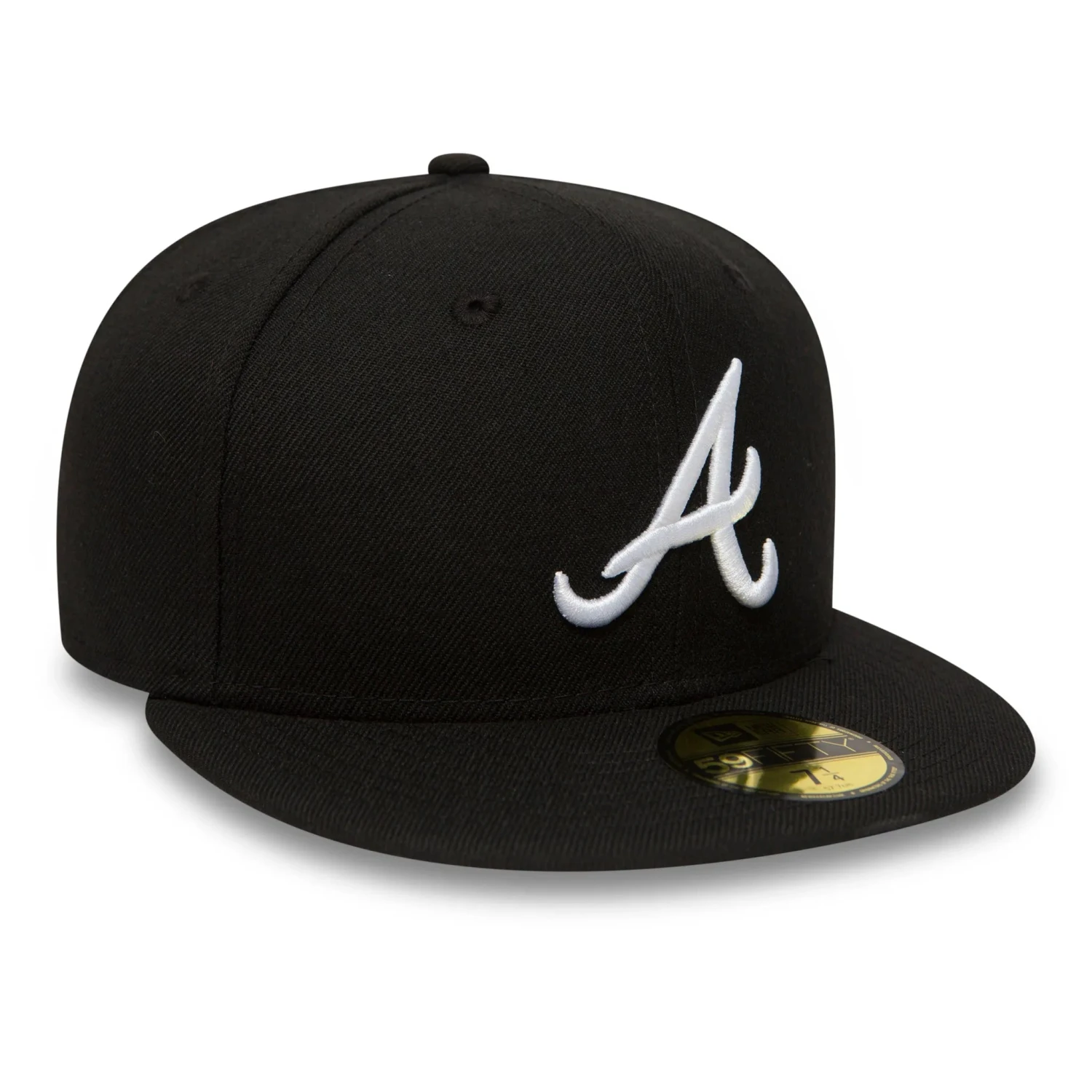 NEW ERA 59FIFTY MLB ATLANTA BRAVES BLACK / WHITE FITTED CAP 7 NEW ERA 59FIFTY MLB ATLANTA BRAVES BLACK / WHITE FITTED CAP - Image 5