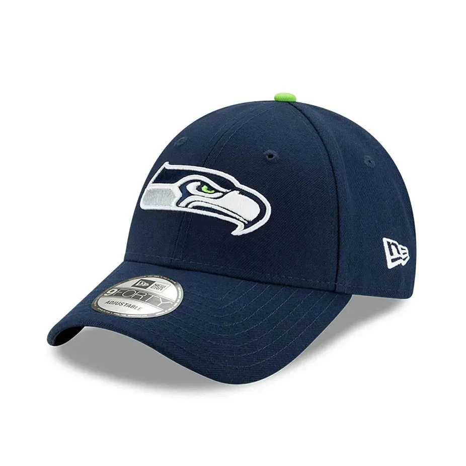 NEW ERA 9FORTY LEAGUE ESSENTIAL SEATTLE SEAHAWKS BLUE CAP 3 NEW ERA 9FORTY LEAGUE ESSENTIAL SEATTLE SEAHAWKS BLUE CAP