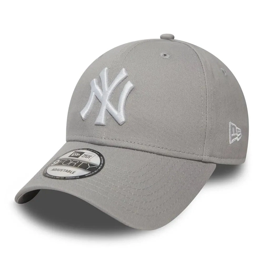 NEW ERA 9FORTY LEAGUE ESSENTIAL NEW YORK YANKEES GREY CAP 3 NEW ERA 9FORTY LEAGUE ESSENTIAL NEW YORK YANKEES GREY CAP