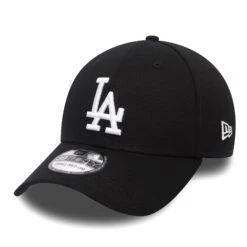 NEW ERA 39THIRTY LOS ANGELES DODGERS BLACK FITTED CAP