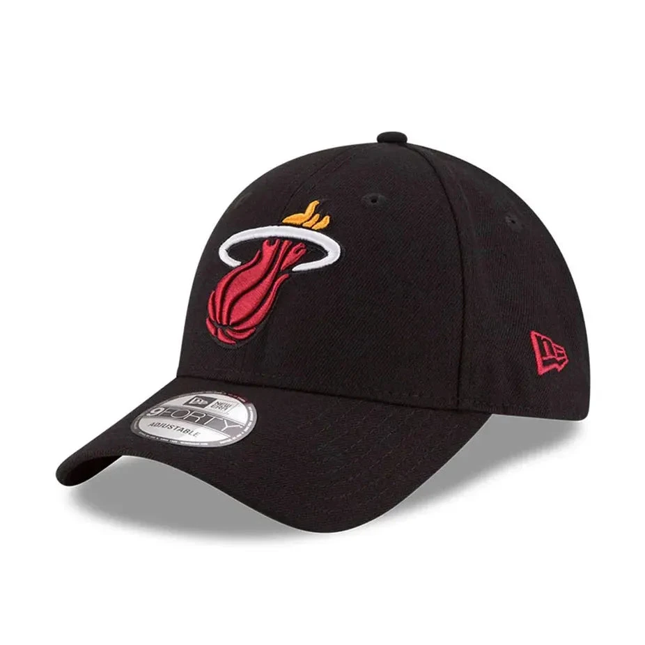 NEW ERA 9FORTY LEAGUE ESSENTIAL MIAMI HEAT BLACK CAP 3 NEW ERA 9FORTY LEAGUE ESSENTIAL MIAMI HEAT BLACK CAP