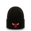 NEW ERA CHICAGO BULLS ESSENTIAL CUFF BLACK KNIT