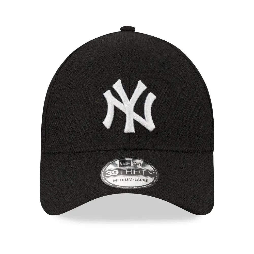 NEW ERA 39THIRTY MLB NEW YORK YANKEES DIAMOND ERA STRETCH FIT BLACK CAP 6 NEW ERA 39THIRTY MLB NEW YORK YANKEES DIAMOND ERA STRETCH FIT BLACK CAP - Image 4