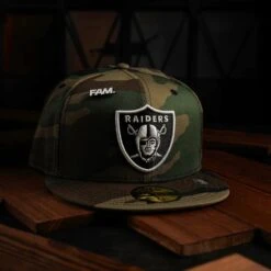 NEW ERA 59FIFTY NFL LAS VEGAS RAIDERS CAMO / GREY UV FITTED CAP