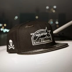 HOUSTON ASTROS MLB BLACK GRAY UV / NEW ERA 59FIFTY FITTED CAP