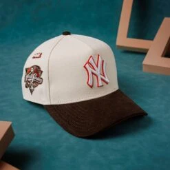 NEW ERA 9FORTY A-FRAME MLB NEW YORK YANKEES WORLD SERIES 2000 TWO TONE / ORANGE UV SNAPBACK