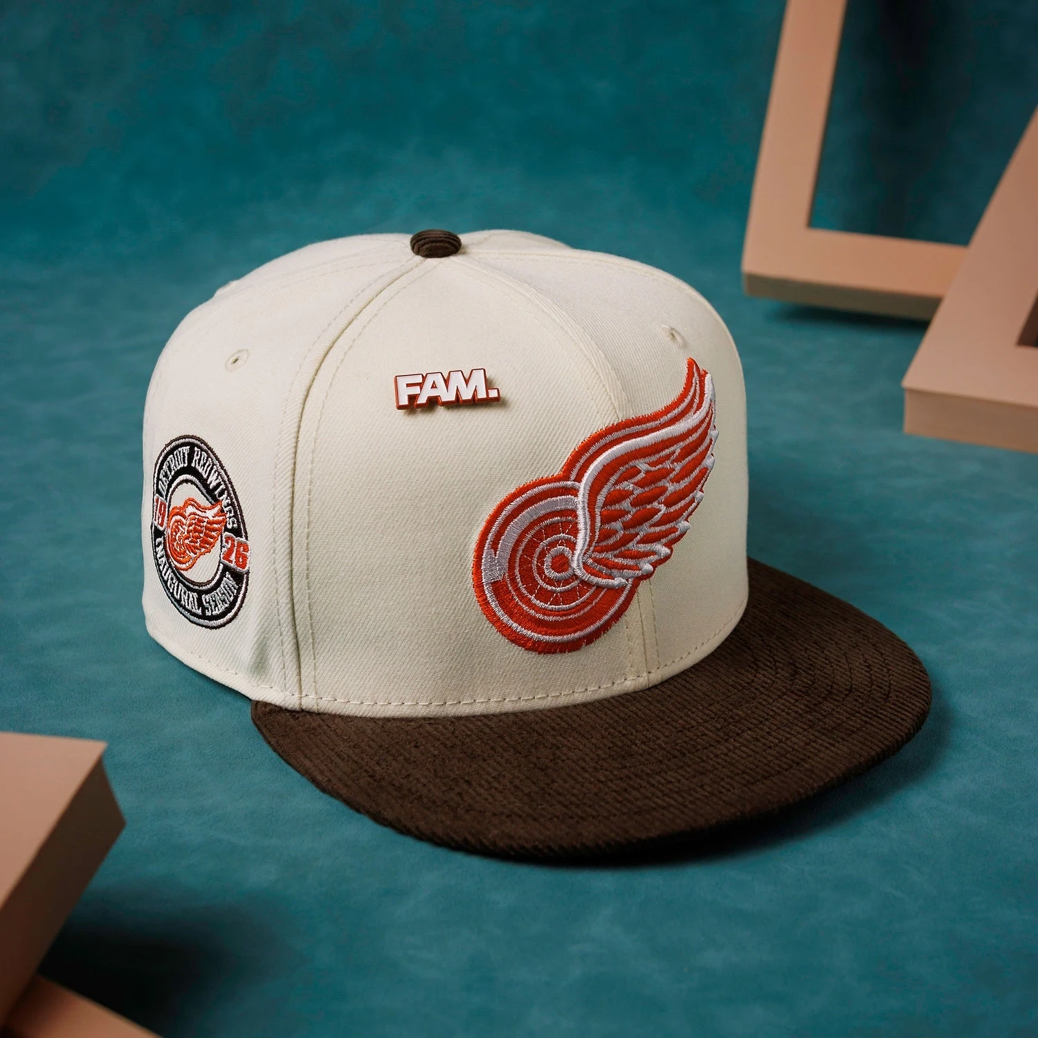NEW ERA 59FIFTY NHL DETROIT RED WINGS INAUGURAL SEASON 1926 TWO TONE / ORANGE UV FITTED CAP 3 NEW ERA 59FIFTY NHL DETROIT RED WINGS INAUGURAL SEASON 1926 TWO TONE / ORANGE UV FITTED CAP