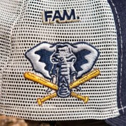 OAKLAND ATHLETICS MLB NAVY GRAY UV / NEW ERA 9FORTY A-FRAME TRUCKER -Headwear store 20250619 IMG 6214 Editcopy