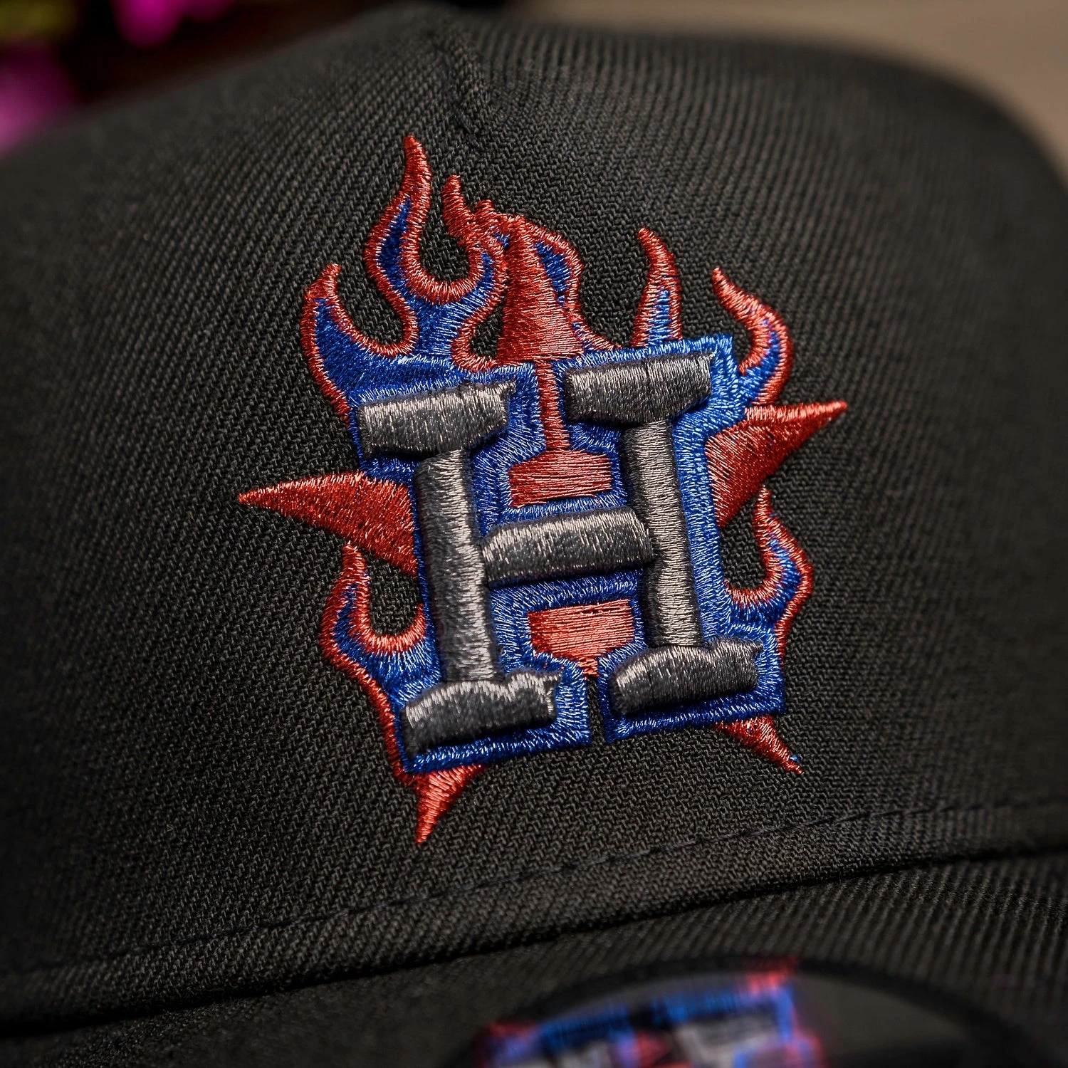 HOUSTON ASTROS FLAME LOGO MLB BLACK BLUE UV / NEW ERA 9FORTY A-FRAME 4 HOUSTON ASTROS FLAME LOGO MLB BLACK BLUE UV / NEW ERA 9FORTY A-FRAME - Image 2