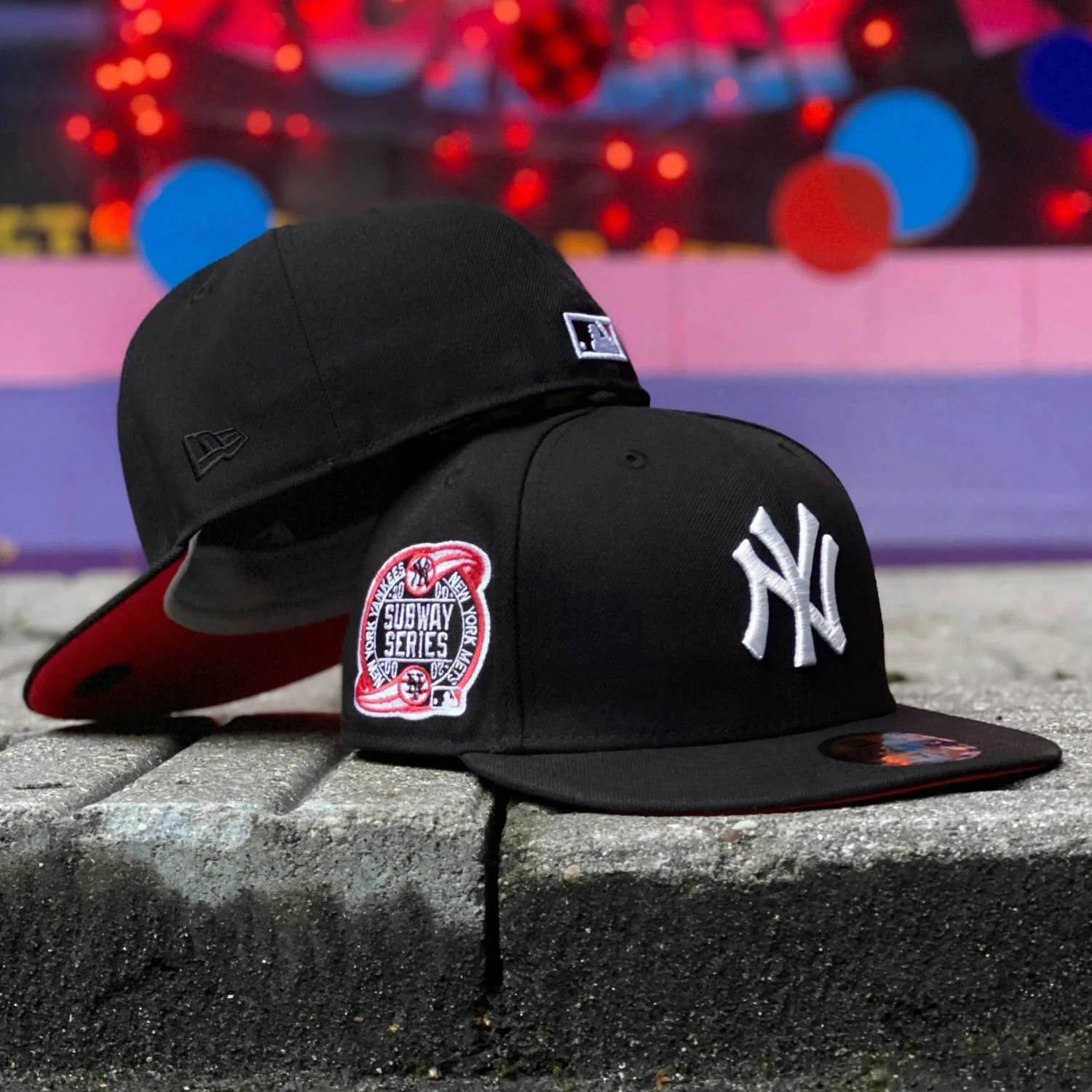 NEW ERA 59FIFTY MLB NEW YORK YANKEES SUBWAY SERIES 2000 BLACK / LAVA UV FITTED CAP 3 NEW ERA 59FIFTY MLB NEW YORK YANKEES SUBWAY SERIES 2000 BLACK / LAVA UV FITTED CAP