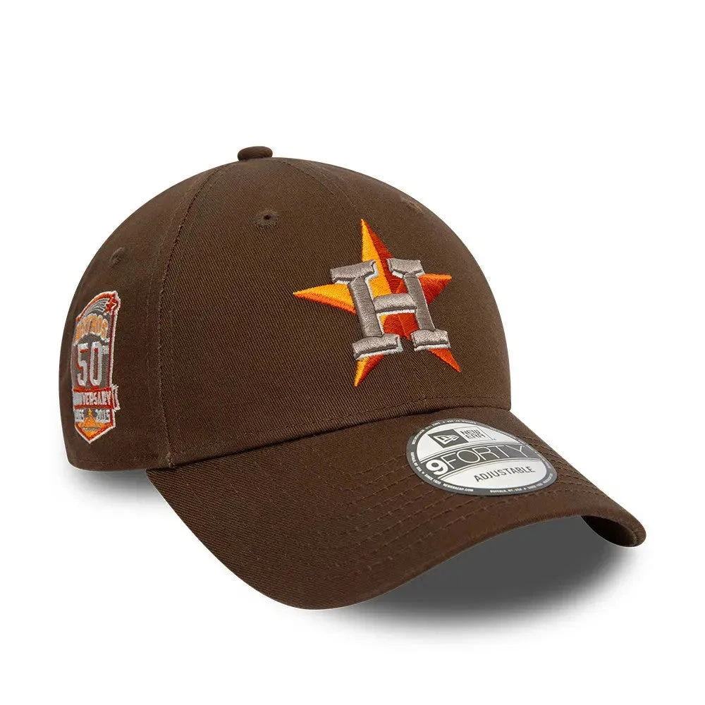 NEW ERA 9FORTY HOUSTON ASTROS 50TH ANNIVERSARY WALNUT CAP 3 NEW ERA 9FORTY HOUSTON ASTROS 50TH ANNIVERSARY WALNUT CAP