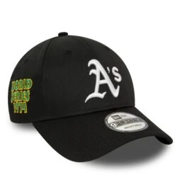 NEW ERA 9FORTY MLB OAKLAND ATHLETICS SIDE PATCH BLACK CAP