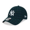 NEW ERA 9FORTY MLB NEW YORK YANKEES FLANNEL DARK GREEN CAP