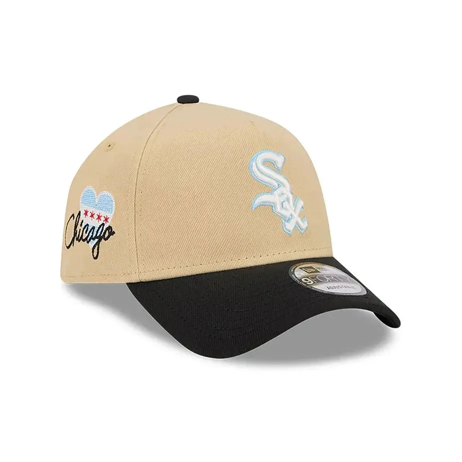 NEW ERA 9FORTY A-FRAME MLB CHICAGO WHITE SOX TWO TONE / BLACK UV SNAPBACK CAP 3 NEW ERA 9FORTY A-FRAME MLB CHICAGO WHITE SOX TWO TONE / BLACK UV SNAPBACK CAP