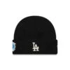 NEW ERA MLB LOS ANGELES DODGERS BLACK CUFF BEANIE KNIT