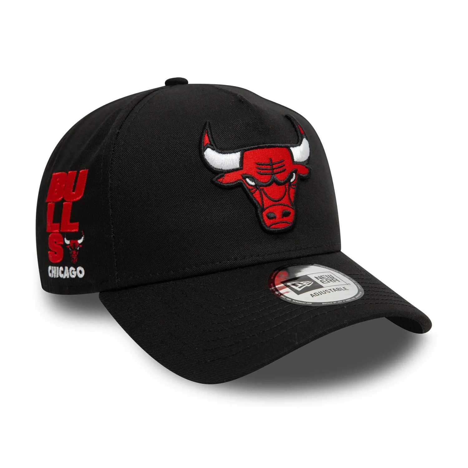 NEW ERA 9FORTY A-FRAME NBA CHICAGO BULLS BLACK SNAPBACK CAP 3 NEW ERA 9FORTY A-FRAME NBA CHICAGO BULLS BLACK SNAPBACK CAP