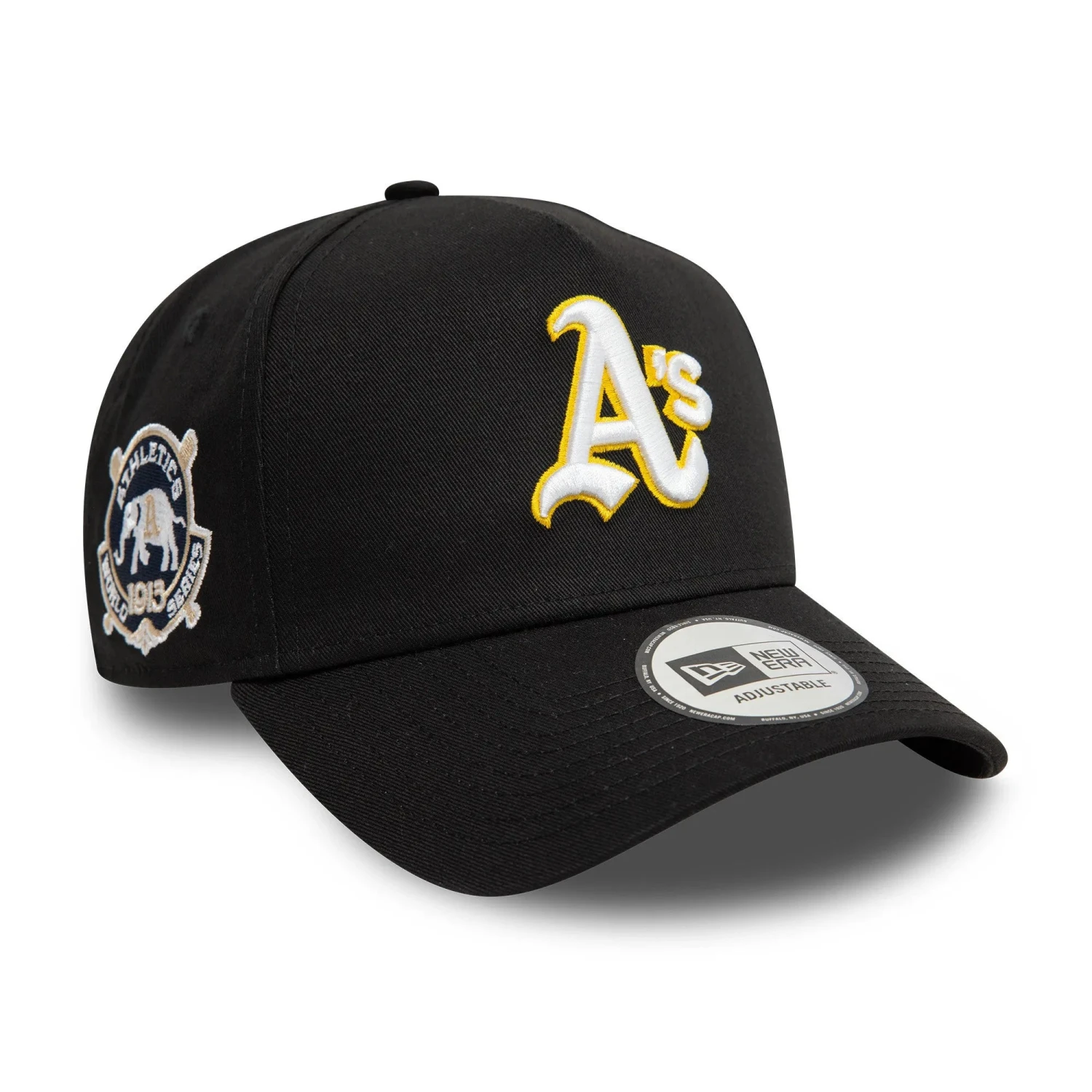 NEW ERA 9FORTY A-FRAME MLB OAKLAND ATHLETICS WORLD SERIES 1913 BLACK SNAPBACK CAP 3 NEW ERA 9FORTY A-FRAME MLB OAKLAND ATHLETICS WORLD SERIES 1913 BLACK SNAPBACK CAP