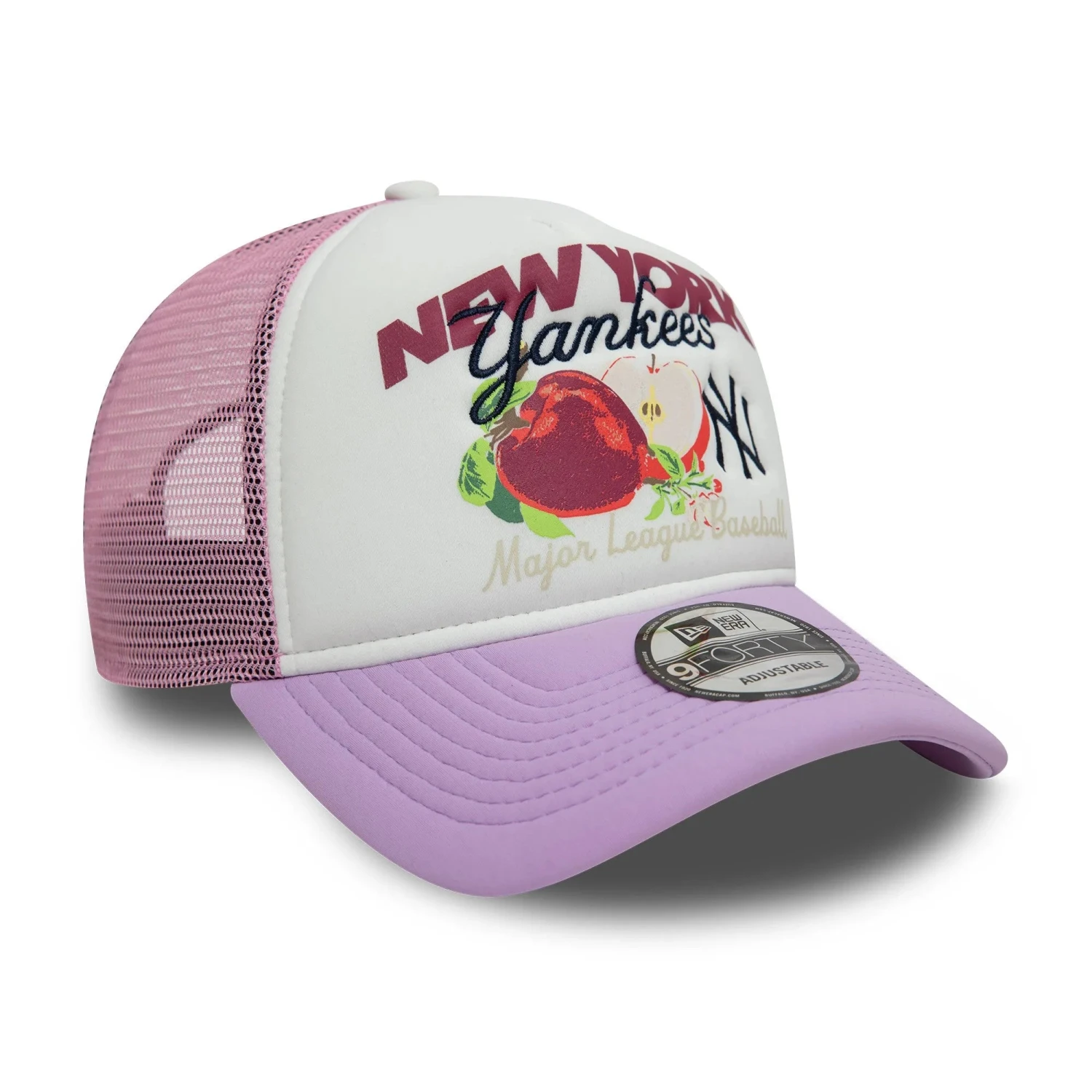 NEW ERA 9FORTY A-FRAME TRUCKER MLB NEW YORK YANKEES FRUIT GRAPHIC TWO TONE SNAPBACK CAP 5 NEW ERA 9FORTY A-FRAME TRUCKER MLB NEW YORK YANKEES FRUIT GRAPHIC TWO TONE SNAPBACK CAP - Image 3