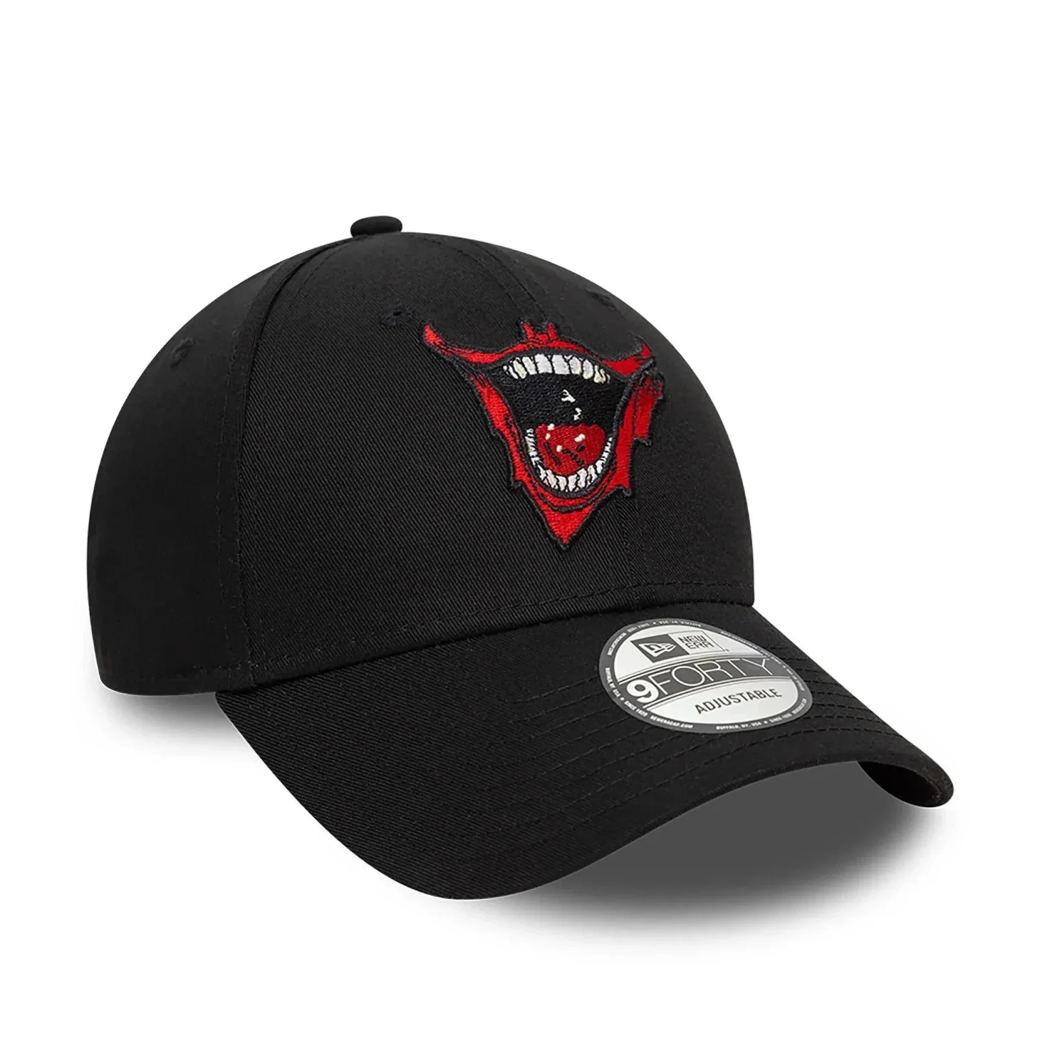 NEW ERA 9FORTY JOKER LAUGHING SMILE BLACK CAP 6 NEW ERA 9FORTY JOKER LAUGHING SMILE BLACK CAP - Image 4