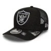 LAS VEGAS RAIDERS NFL CAP BLACK GRAY UV / NEW ERA 9SEVENTY