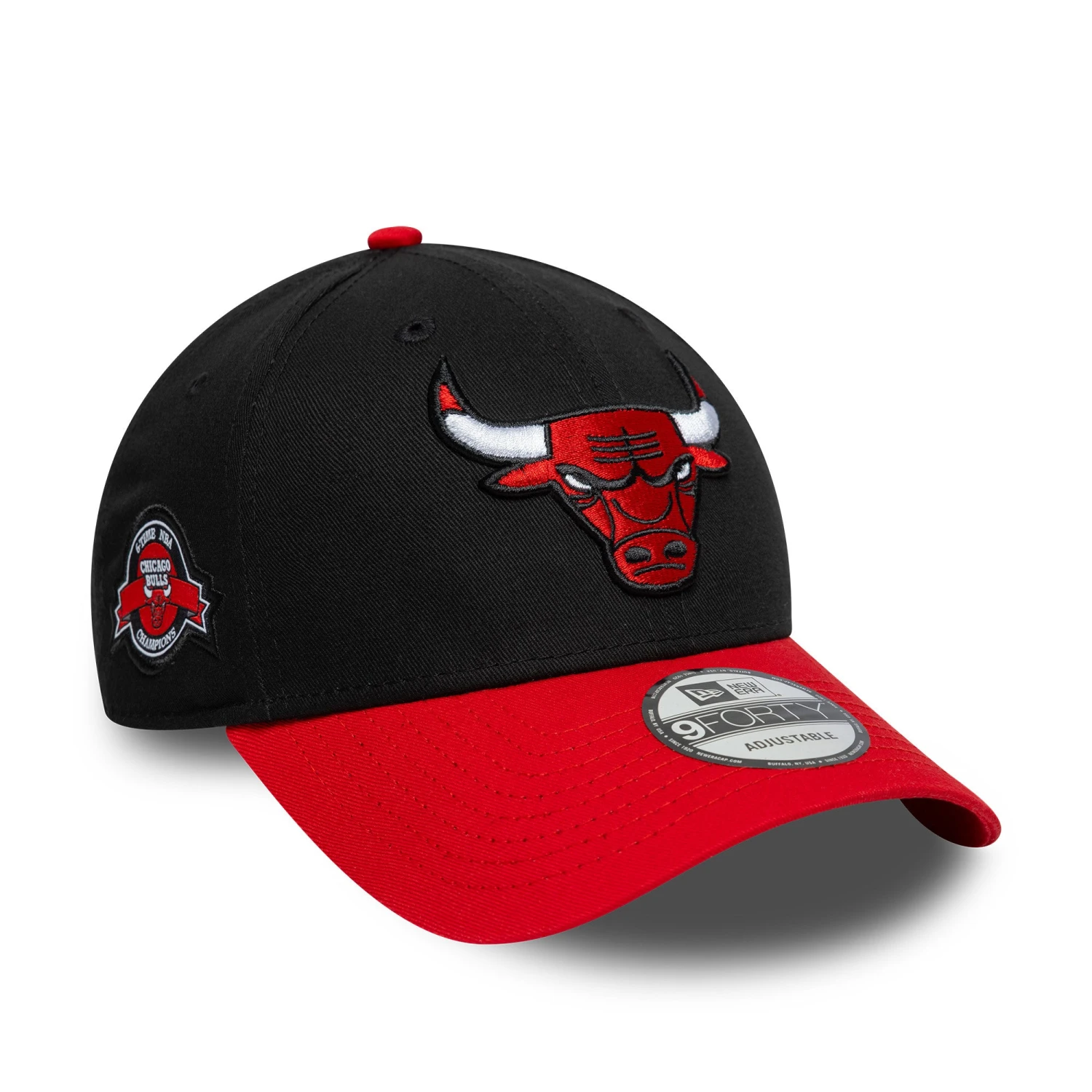 CHICAGO BULLS NBA CAP BLACK RED UV / NEW ERA 9FORTY 3 CHICAGO BULLS NBA CAP BLACK RED UV / NEW ERA 9FORTY