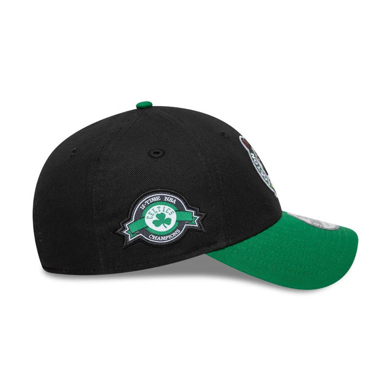 BOSTON CELTICS NBA CAP BLACK GREEN UV / NEW ERA 9FORTY 4 BOSTON CELTICS NBA CAP BLACK GREEN UV / NEW ERA 9FORTY - Image 2