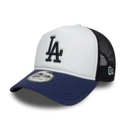 LOS ANGELES DODGERS MLB CAP WHITE NAVY UV / NEW ERA 9FORTY TRUCKER 12 LOS ANGELES DODGERS MLB CAP WHITE NAVY UV / NEW ERA 9FORTY TRUCKER -Headwear store 60667459