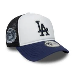 LOS ANGELES DODGERS MLB CAP WHITE NAVY UV / NEW ERA 9FORTY TRUCKER
