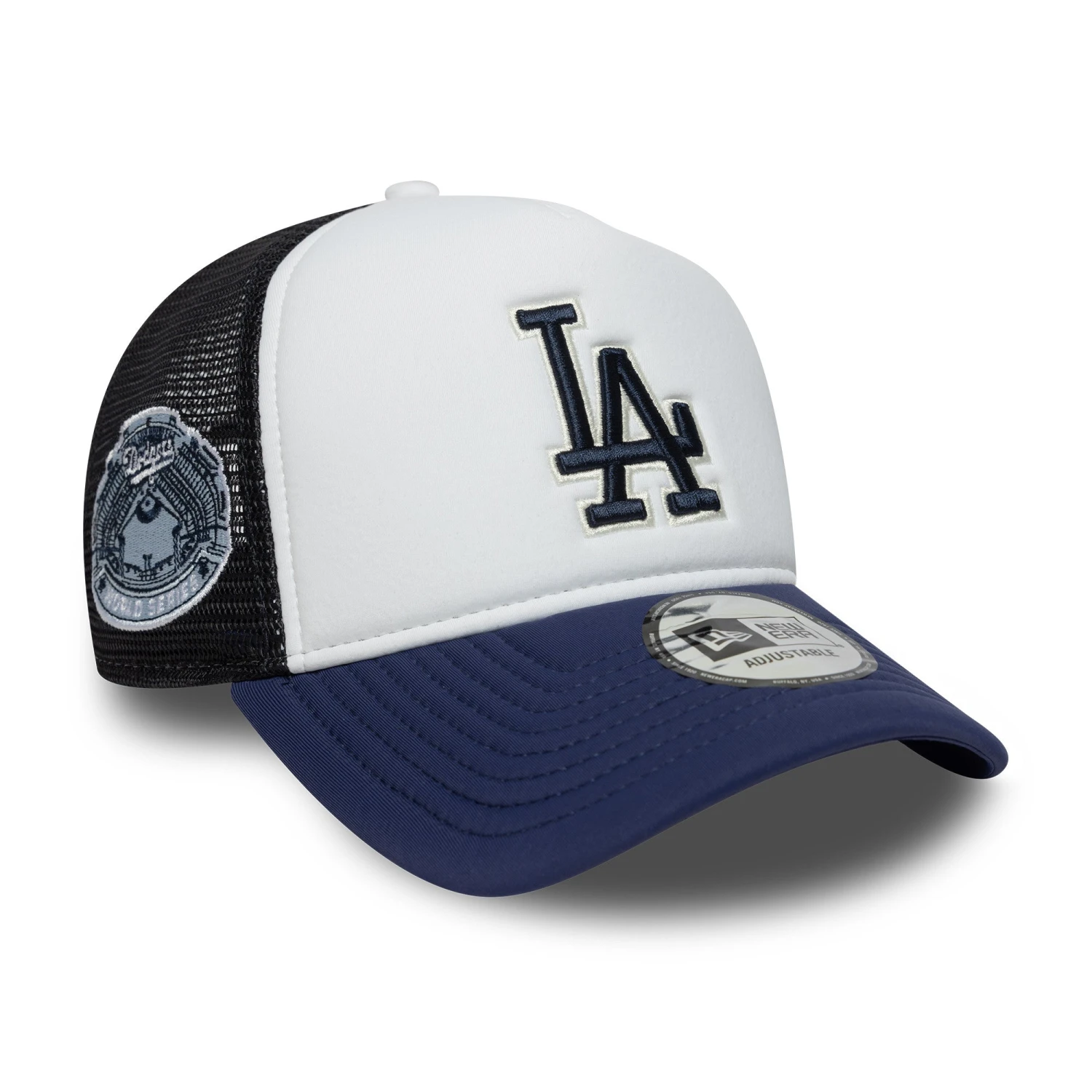 LOS ANGELES DODGERS MLB CAP WHITE NAVY UV / NEW ERA 9FORTY TRUCKER 3 LOS ANGELES DODGERS MLB CAP WHITE NAVY UV / NEW ERA 9FORTY TRUCKER