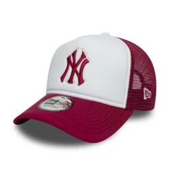 NEW YORK YANKEES MLB CAP WHITE DARKRED UV / NEW ERA 9FORTY TRUCKER 12 NEW YORK YANKEES MLB CAP WHITE DARKRED UV / NEW ERA 9FORTY TRUCKER -Headwear store 60667460