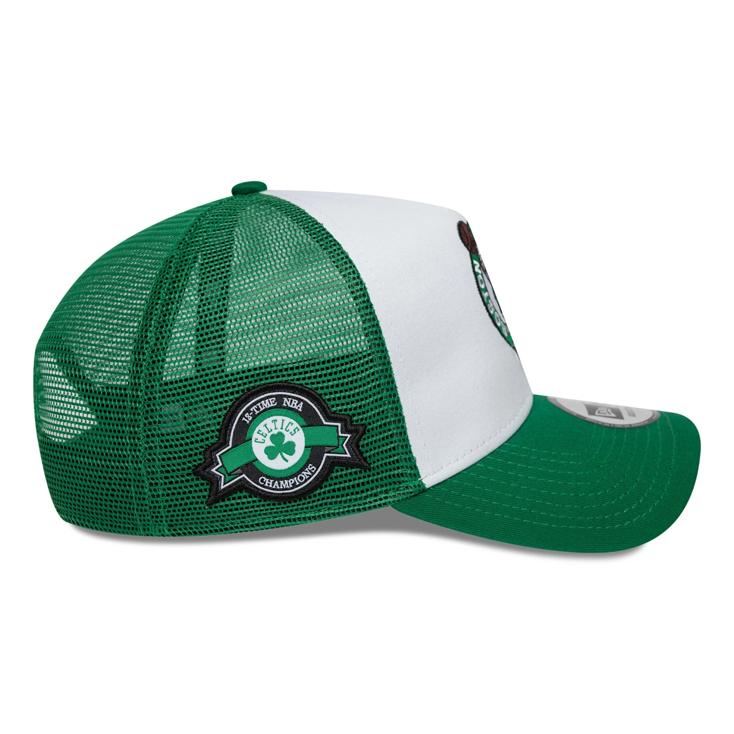 BOSTON CELTICS NBA CAP WHITE GREEN UV / NEW ERA 9FORTY TRUCKER 4 BOSTON CELTICS NBA CAP WHITE GREEN UV / NEW ERA 9FORTY TRUCKER - Image 2