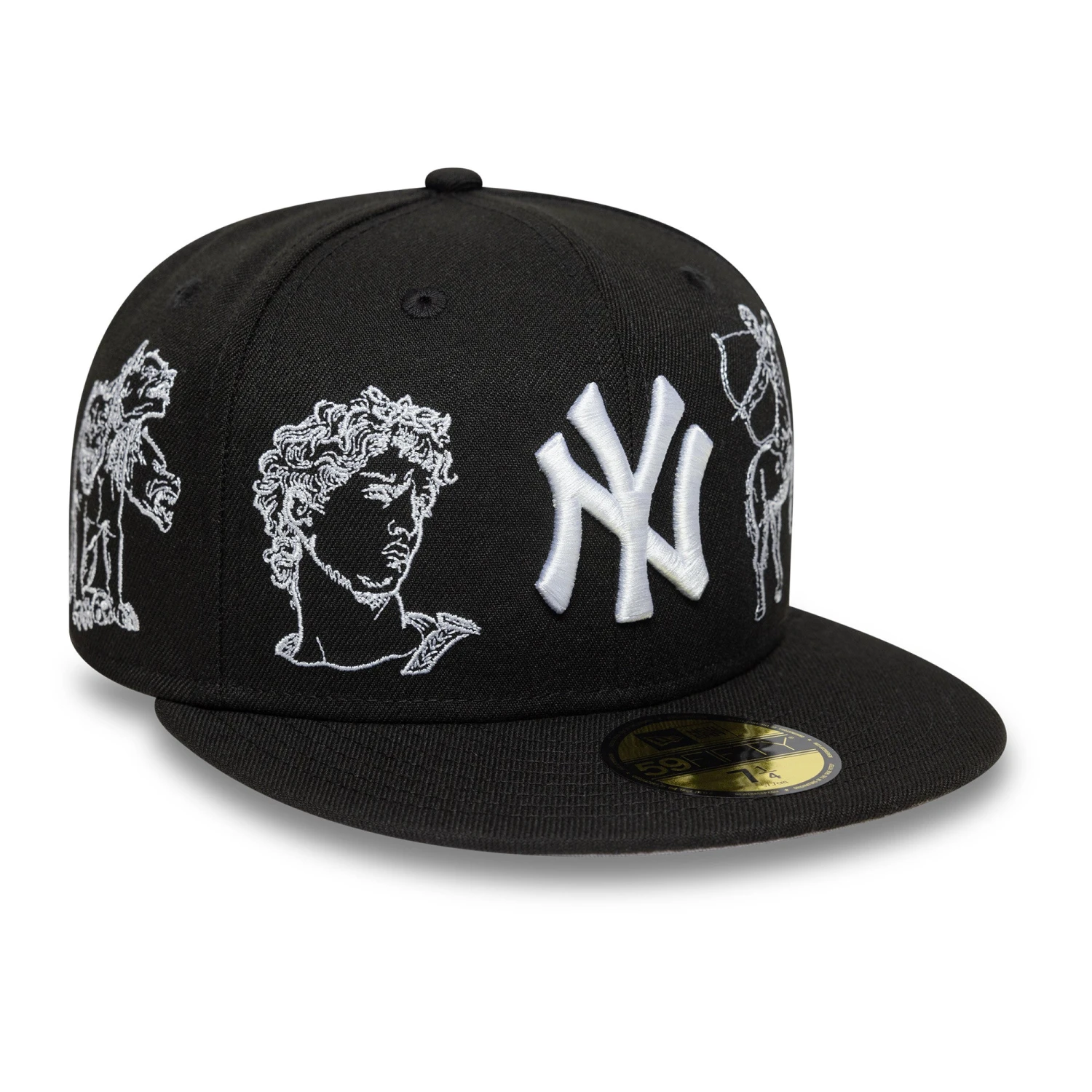 NEW YORK YANKEES BLACK GRAY UV / NEW ERA 59FIFTY FITTED CAP 6 NEW YORK YANKEES BLACK GRAY UV / NEW ERA 59FIFTY FITTED CAP - Image 4