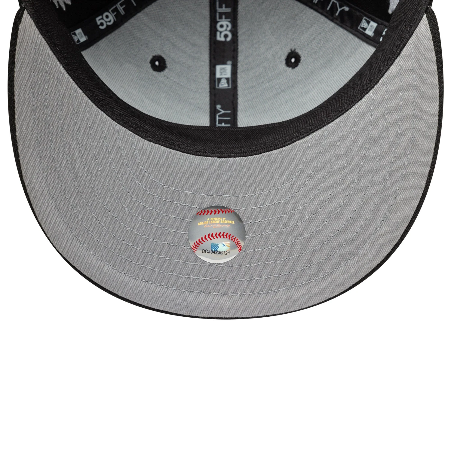 NEW YORK YANKEES BLACK GRAY UV / NEW ERA 59FIFTY FITTED CAP 9 NEW YORK YANKEES BLACK GRAY UV / NEW ERA 59FIFTY FITTED CAP - Image 7