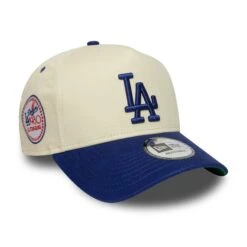 LOS ANGELES DODGERS MLB CAP BEIGE GREEN UV / NEW ERA 9FORTY A-FRAME