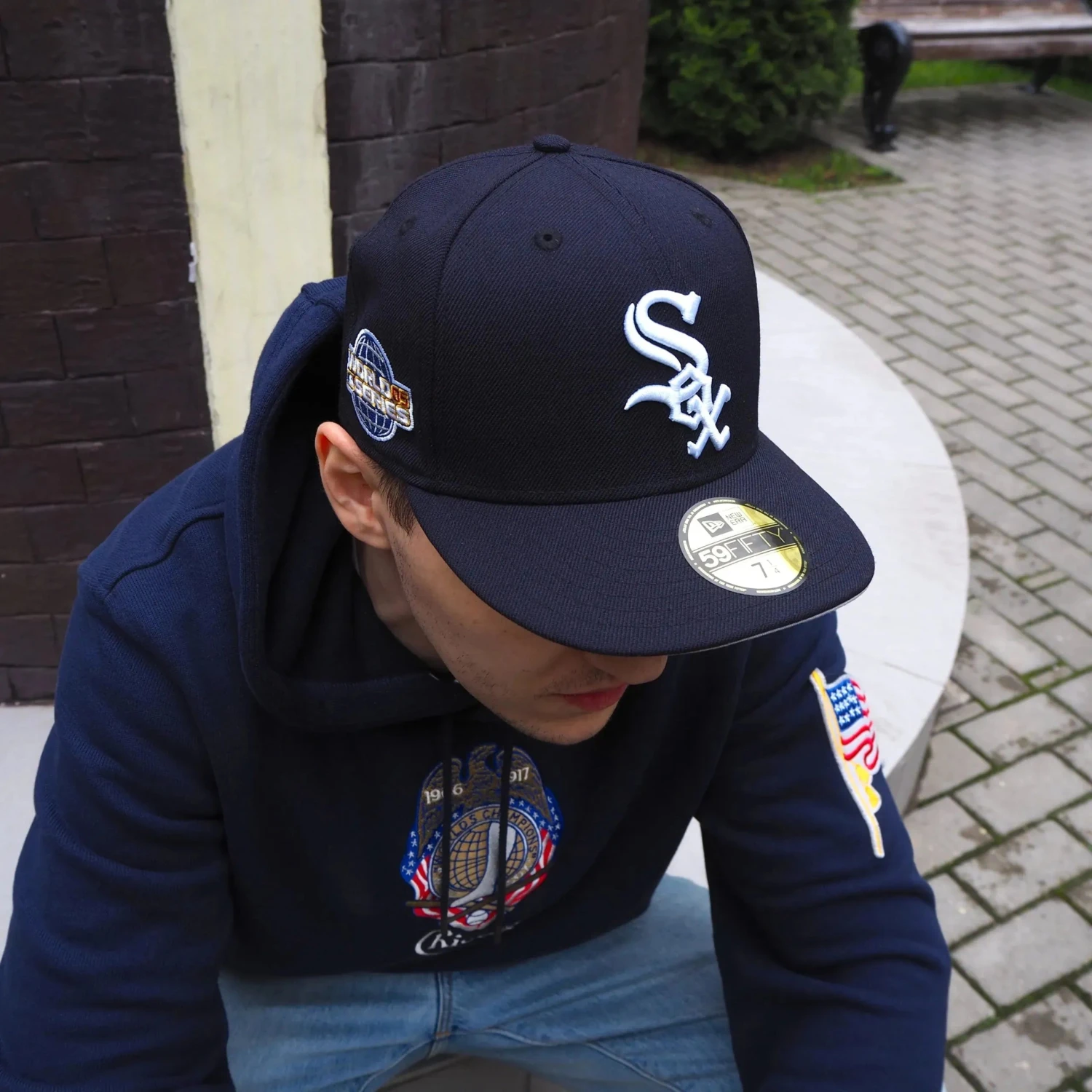 NEW ERA 59FIFTY MLB CHICAGO WHITE SOX WS 2005 NAVY/GREY UV FITTED CAP 4 NEW ERA 59FIFTY MLB CHICAGO WHITE SOX WS 2005 NAVY/GREY UV FITTED CAP - Image 2