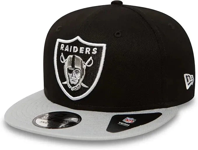 NEW ERA 9FIFTY NFL COTTON BLOCK OAKLAND RAIDERS TWO TONE / GREY UV SNAPBACK CAP 2 NEW ERA 9FIFTY NFL COTTON BLOCK OAKLAND RAIDERS TWO TONE / GREY UV SNAPBACK CAP