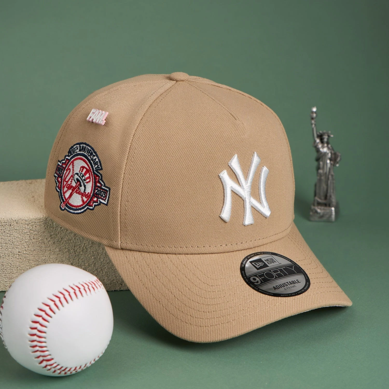 NEW ERA 9FORTY A-FRAME MLB NEW YORK YANKEES 100TH ANNIVERSARY CAMEL / PINK UV SNAPBACK 3 NEW ERA 9FORTY A-FRAME MLB NEW YORK YANKEES 100TH ANNIVERSARY CAMEL / PINK UV SNAPBACK