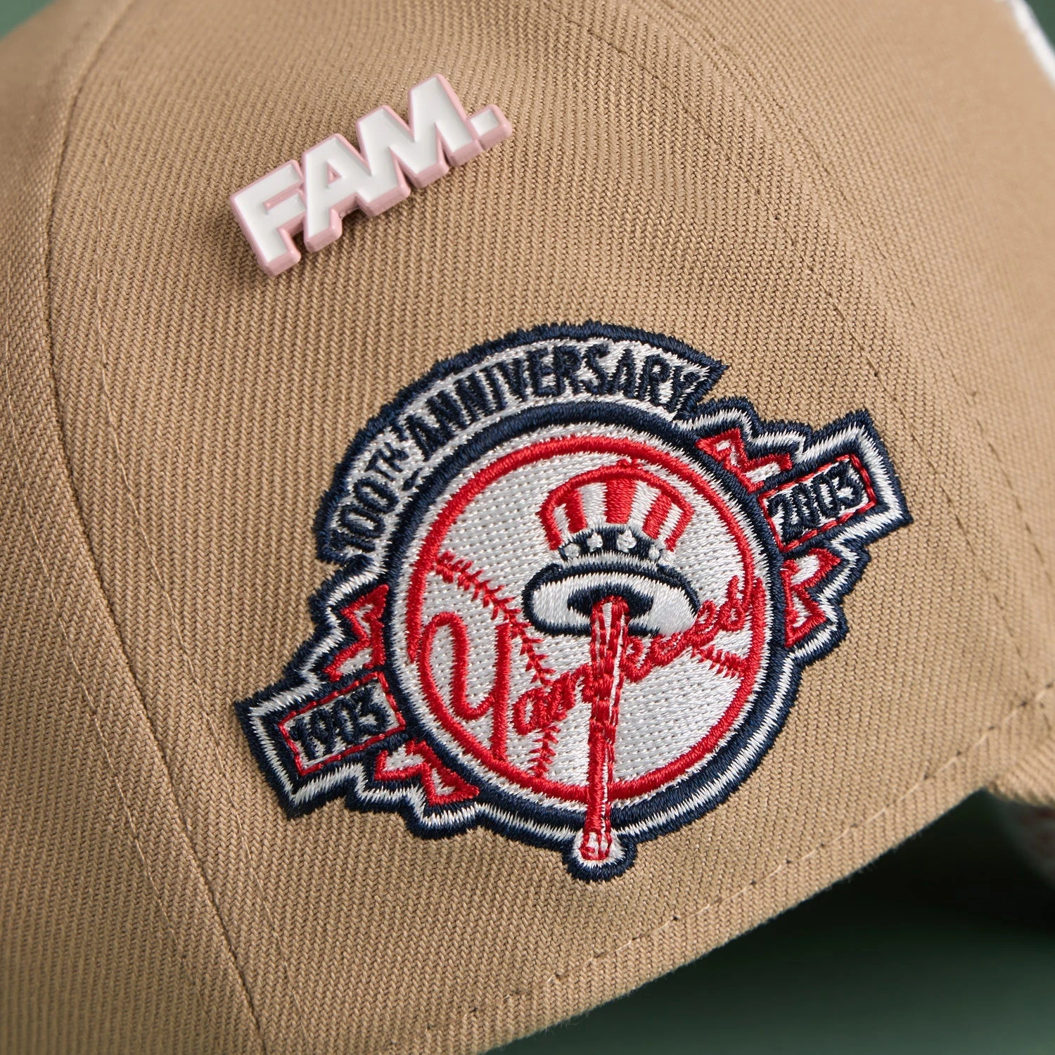 NEW ERA 9FORTY A-FRAME MLB NEW YORK YANKEES 100TH ANNIVERSARY CAMEL / PINK UV SNAPBACK 5 NEW ERA 9FORTY A-FRAME MLB NEW YORK YANKEES 100TH ANNIVERSARY CAMEL / PINK UV SNAPBACK - Image 3