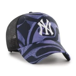 '47 BRAND MLB NEW YORK YANKEES ENAMEL TWIST MESH '47 MVP DT PURPLE 7 '47 BRAND MLB NEW YORK YANKEES ENAMEL TWIST MESH '47 MVP DT PURPLE -Headwear store B ENLDT17PTP PP HR F2