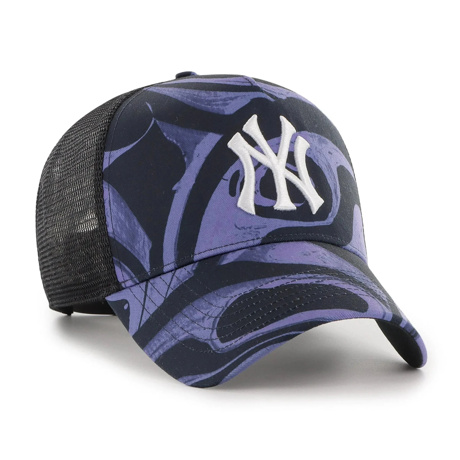 '47 BRAND MLB NEW YORK YANKEES ENAMEL TWIST MESH '47 MVP DT PURPLE 5 '47 BRAND MLB NEW YORK YANKEES ENAMEL TWIST MESH '47 MVP DT PURPLE - Image 3