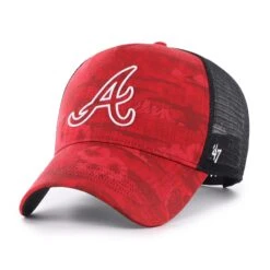 '47 BRAND MLB ATLANTA BRAVES FIJI โ47 OFFSIDE DT RED CAP