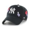 '47 BRAND MLB NEW YORK YANKEES FLORA ’47 CLEAN UP BLACK CAP 1 '47 BRAND MLB NEW YORK YANKEES FLORA ’47 CLEAN UP BLACK CAP -Headwear store B FLRAC17GWS BKA HR F