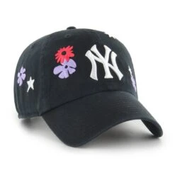 '47 BRAND MLB NEW YORK YANKEES FLORA ’47 CLEAN UP BLACK CAP 7 '47 BRAND MLB NEW YORK YANKEES FLORA ’47 CLEAN UP BLACK CAP -Headwear store B FLRAC17GWS BKA HR F2