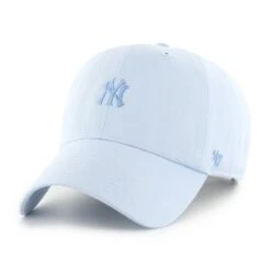 '47 BRAND MLB NEW YORK YANKEES FOUNDATION โ47 CLEAN UP ICE BLUE CAP