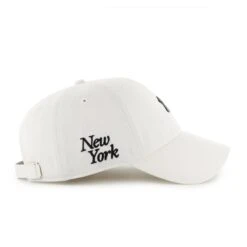 '47 BRAND MLB NEW YORK YANKEES FOUNDTATION ’47 CLEAN UP WHITE CAP -Headwear store B FNDTN17GWS SSA HR Y2