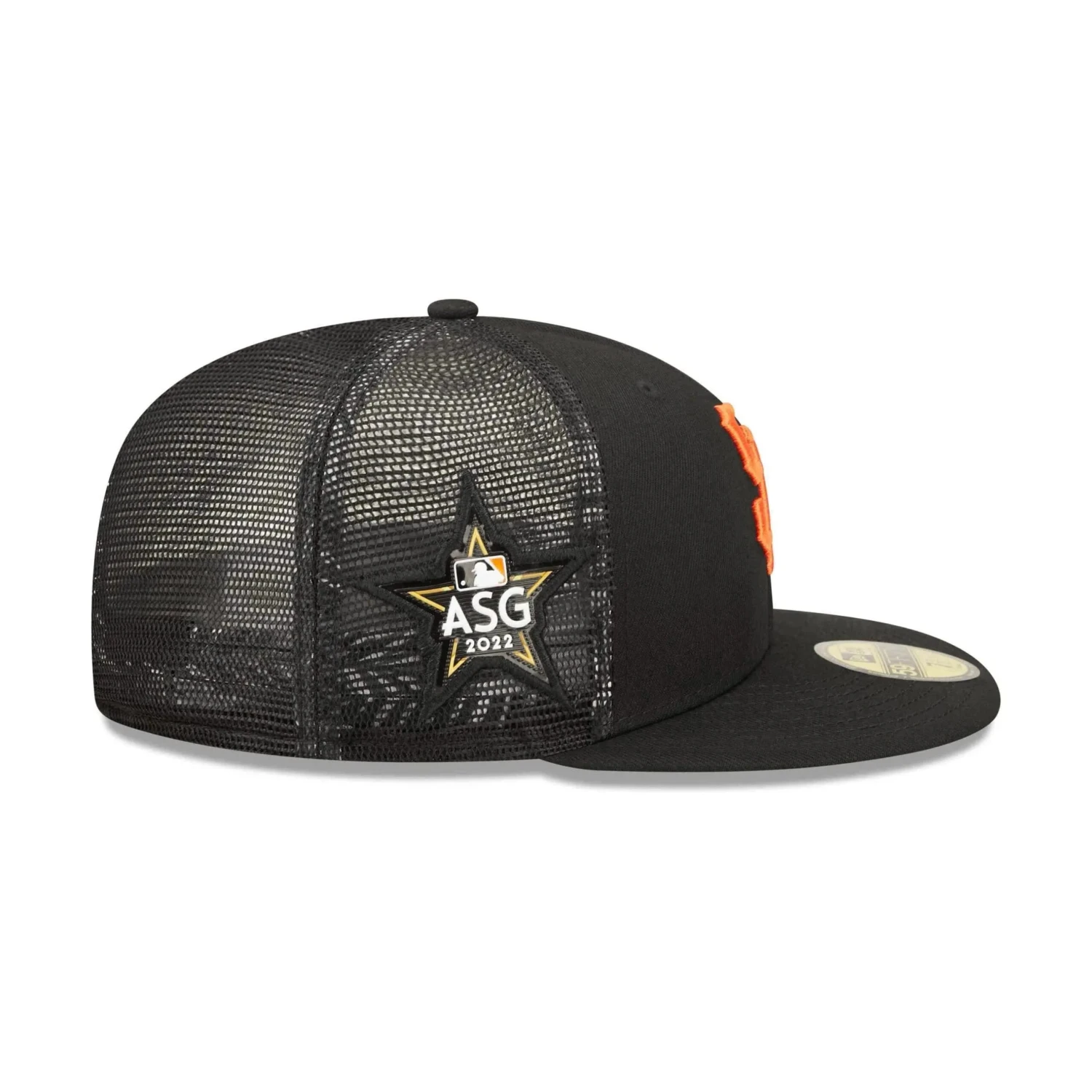 NEW ERA 59FIFTY MLB SAN FRANCISCO GIANTS ALL STAR GAME 2022 BLACK / TROPIC GREY UV FITTED TRUCKER CAP 8 NEW ERA 59FIFTY MLB SAN FRANCISCO GIANTS ALL STAR GAME 2022 BLACK / TROPIC GREY UV FITTED TRUCKER CAP - Image 6
