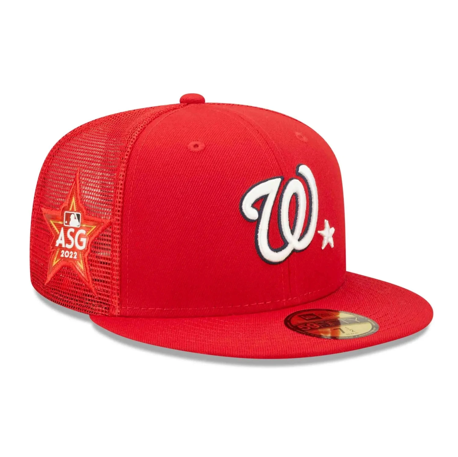 NEW ERA 59FIFTY MLB WASHINGTON NATIONALS ALL STAR GAME 2022 RED / TROPIC RED UV FITTED TRUCKER CAP 3 NEW ERA 59FIFTY MLB WASHINGTON NATIONALS ALL STAR GAME 2022 RED / TROPIC RED UV FITTED TRUCKER CAP