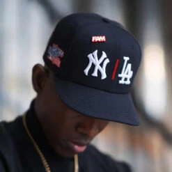 NEW ERA 59FIFTY MLB NY YANKEES | LA DODGERS WS 1981 NAVY / SCARLET UV FITTED CAP