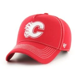 '47 BRAND NHL CALGARY FLAMES CONTRAST STITCH ’47 MVP DT RED CAP