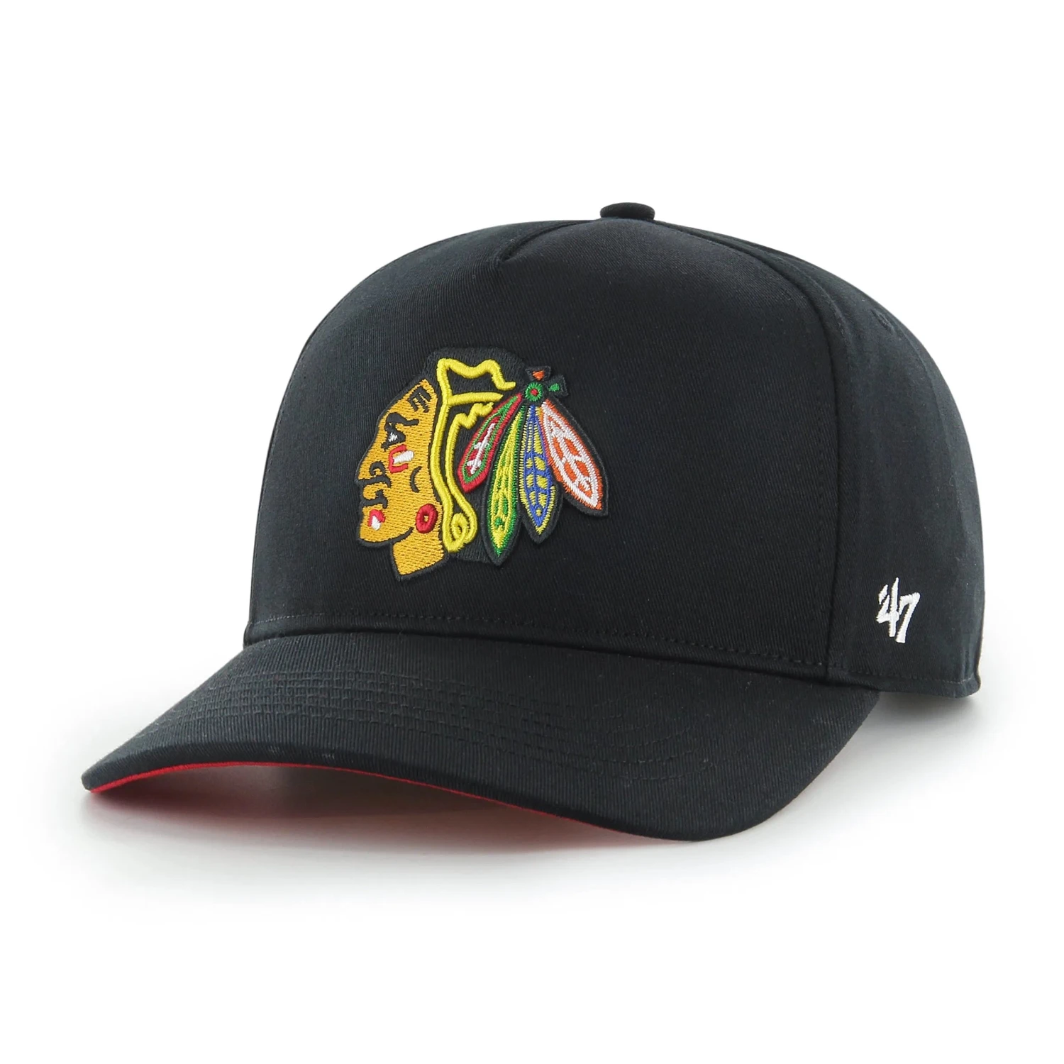 '47 BRAND NHL CHICAGO BLACKHAWKS ’47 HITCH BLACK CAP 3 '47 BRAND NHL CHICAGO BLACKHAWKS ’47 HITCH BLACK CAP